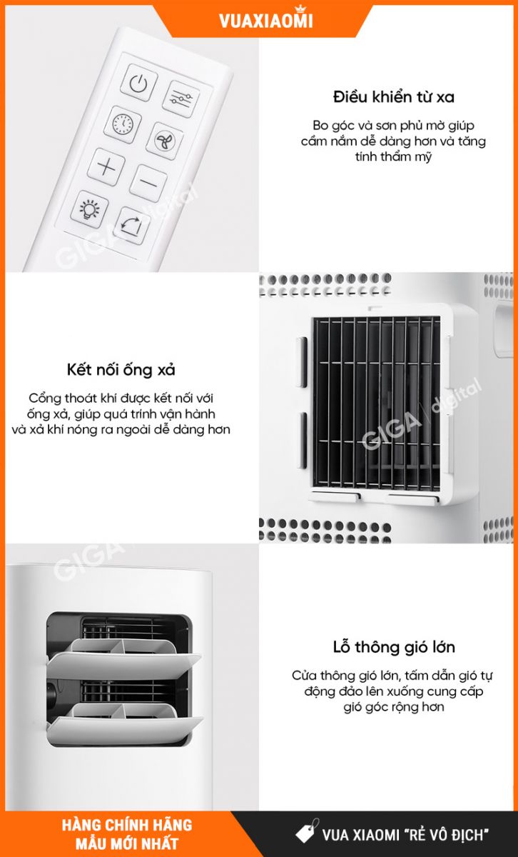 Quạt Điều Hòa Di Động New Widetech KY-26EAW2