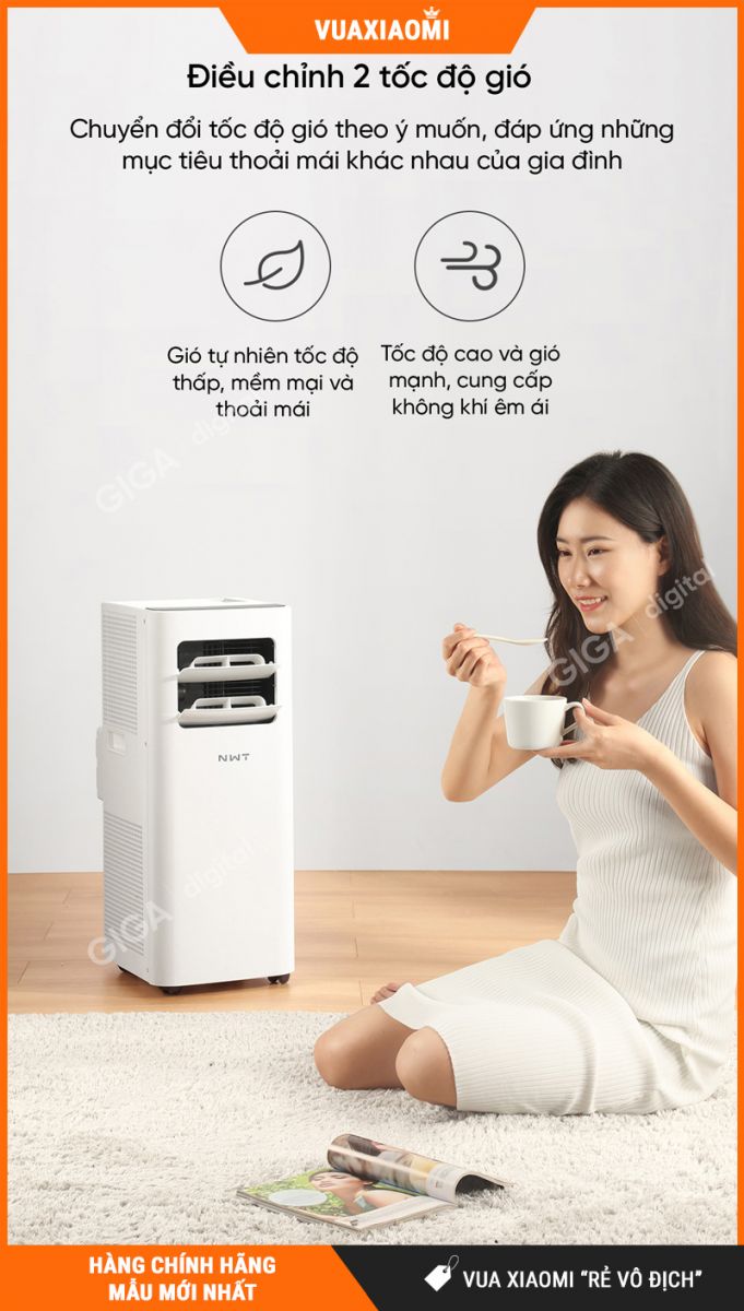 Quạt Điều Hòa Di Động New Widetech KY-26EAW2