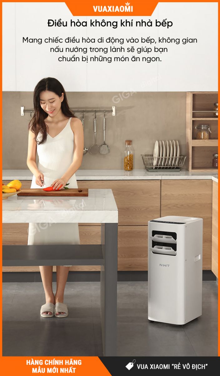 Quạt Điều Hòa Di Động New Widetech KY-26EAW2