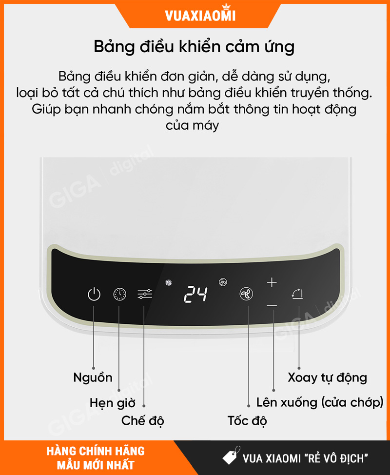 Quạt Điều Hòa Di Động New Widetech KY-26EAW2